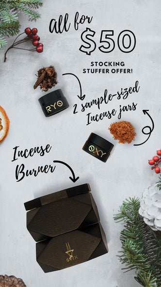 Stocking Stuffer Offer - Incense Burner with two Sample Incenses